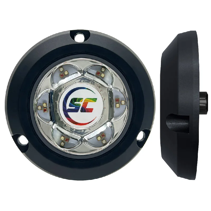 Headlamps for outdoor sports-Shadow-Caster SC2 Series Polymer Composite Surface Mount Underwater Light - Full Color