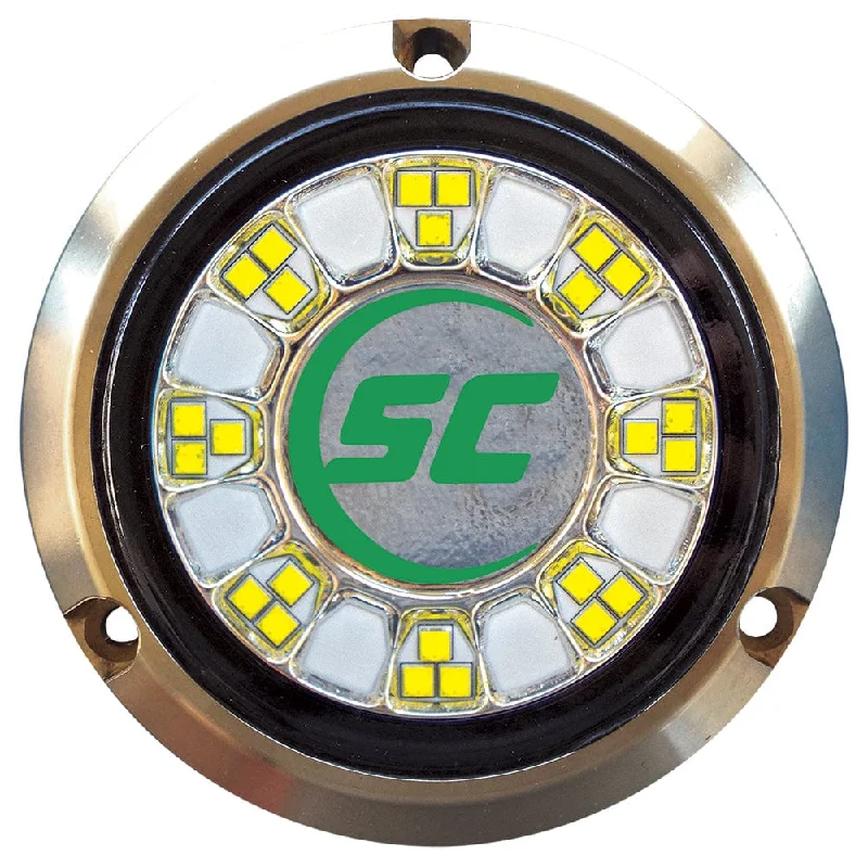 Headlamps for night repairs-Shadow-Caster SCR-24 Bronze Underwater Light - 24 LEDs - Aqua Green